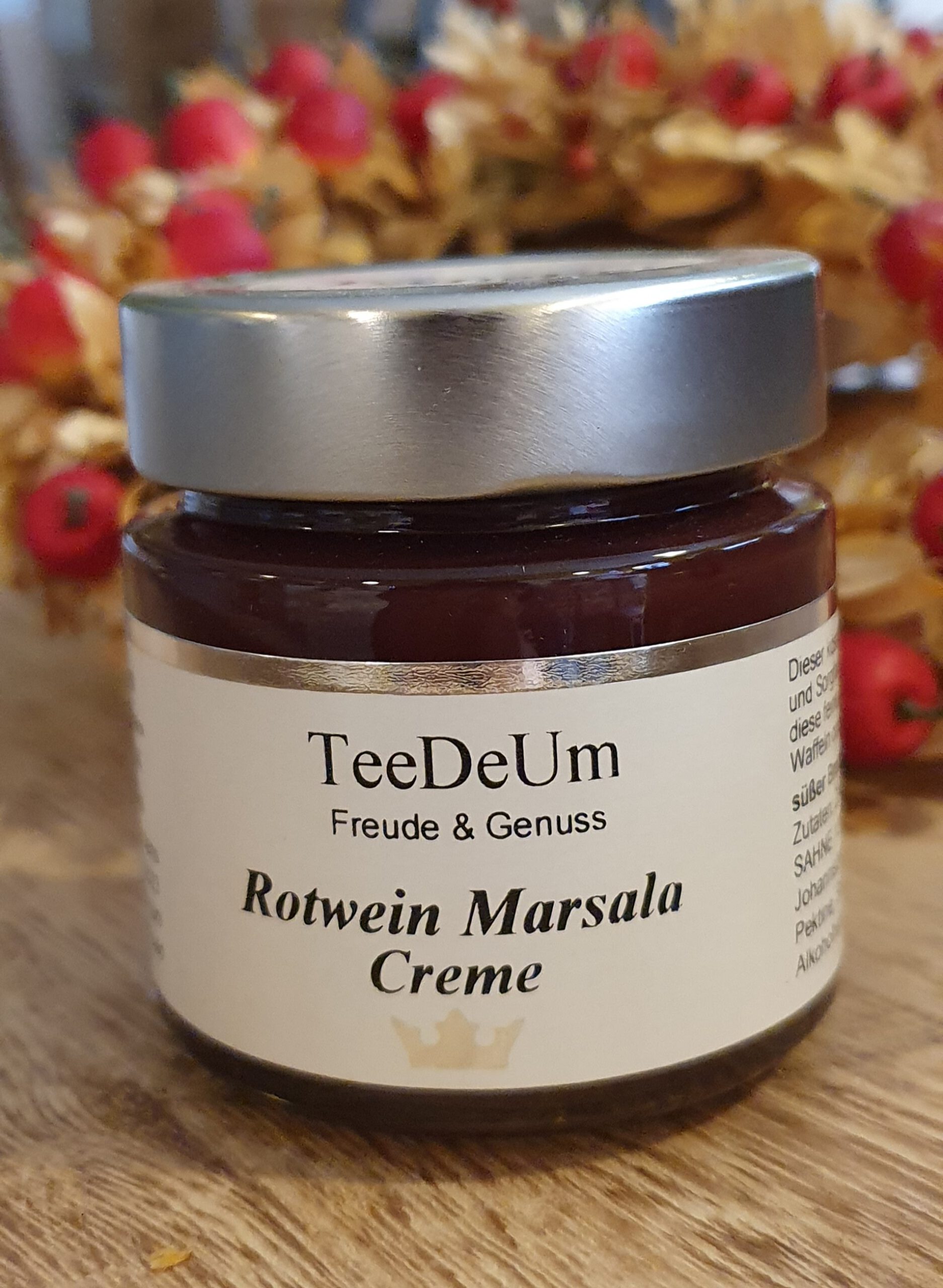 Rotwein Crème mit Marsala – TeeDeUm